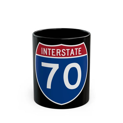 Interstate 70 (U.S. Highways) Black Coffee Mug-11oz-Go Mug Yourself