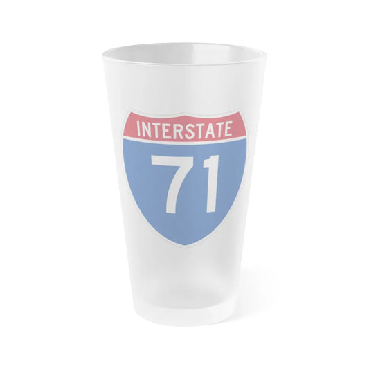 Interstate 71 (U.S. Highways) Frosted Pint Glass 16oz-16oz-Frosted-Go Mug Yourself