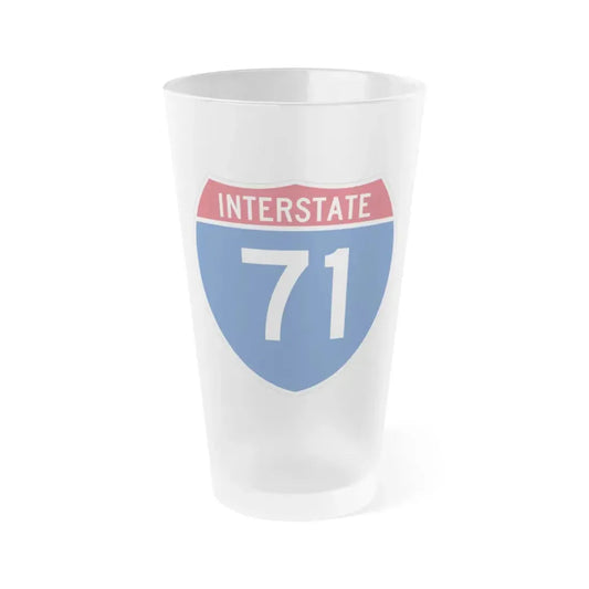 Interstate 71 (U.S. Highways) Frosted Pint Glass 16oz 16oz Frosted - Go Mug Yourself