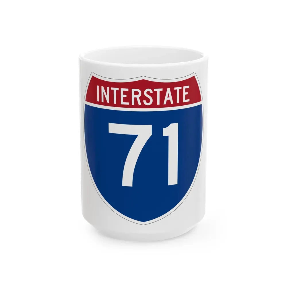 Interstate 71 (U.S. Highways) White Coffee Mug 15oz - Go Mug Yourself