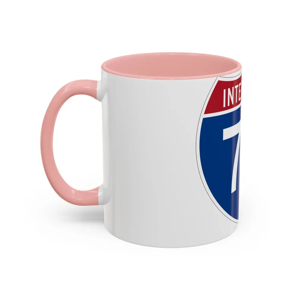 Interstate 72 (U.S. Highways) Accent Coffee Mug-Go Mug Yourself