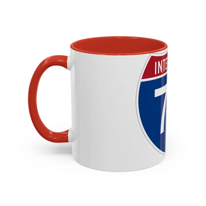 Interstate 72 (U.S. Highways) Accent Coffee Mug-Go Mug Yourself