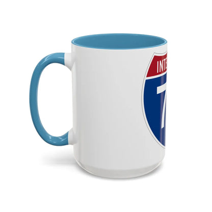 Interstate 72 (U.S. Highways) Accent Coffee Mug-Go Mug Yourself