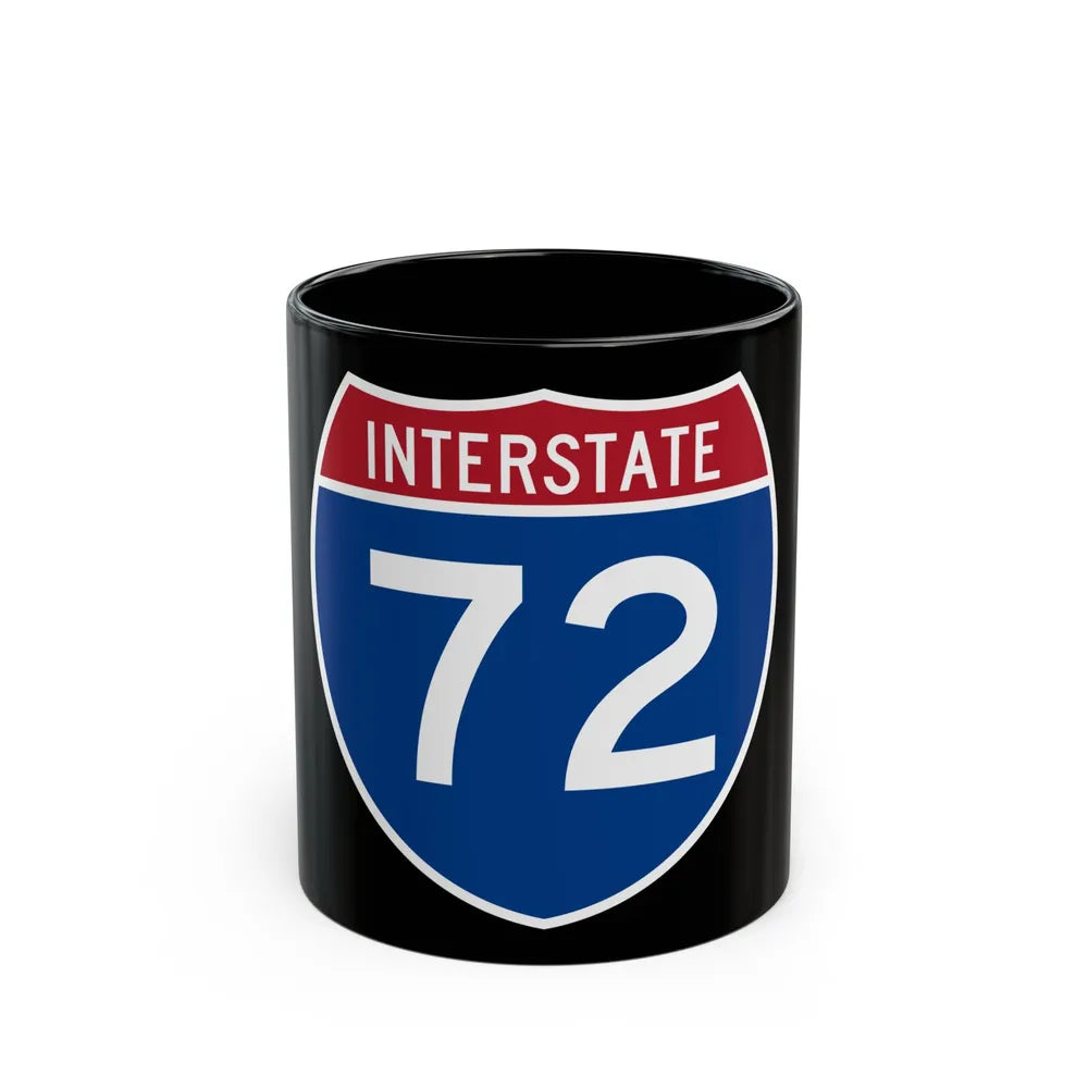 Interstate 72 (U.S. Highways) Black Coffee Mug-11oz-Go Mug Yourself