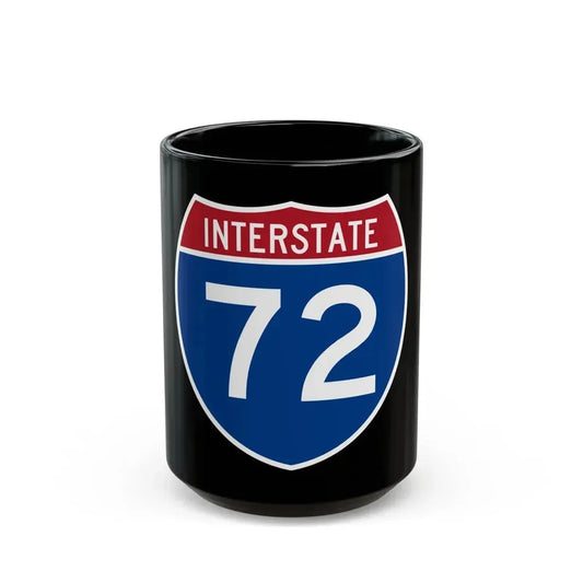 Interstate 72 (U.S. Highways) Black Coffee Mug 15oz - Go Mug Yourself