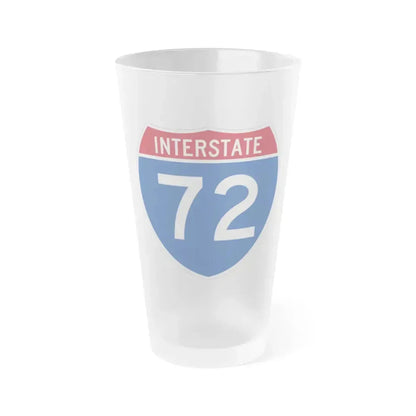 Interstate 72 (U.S. Highways) Frosted Pint Glass 16oz 16oz Frosted - Go Mug Yourself