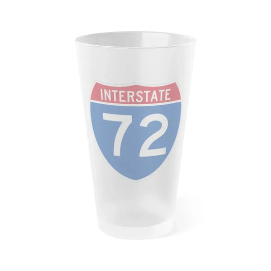 Interstate 72 (U.S. Highways) Frosted Pint Glass 16oz 16oz Frosted - Go Mug Yourself
