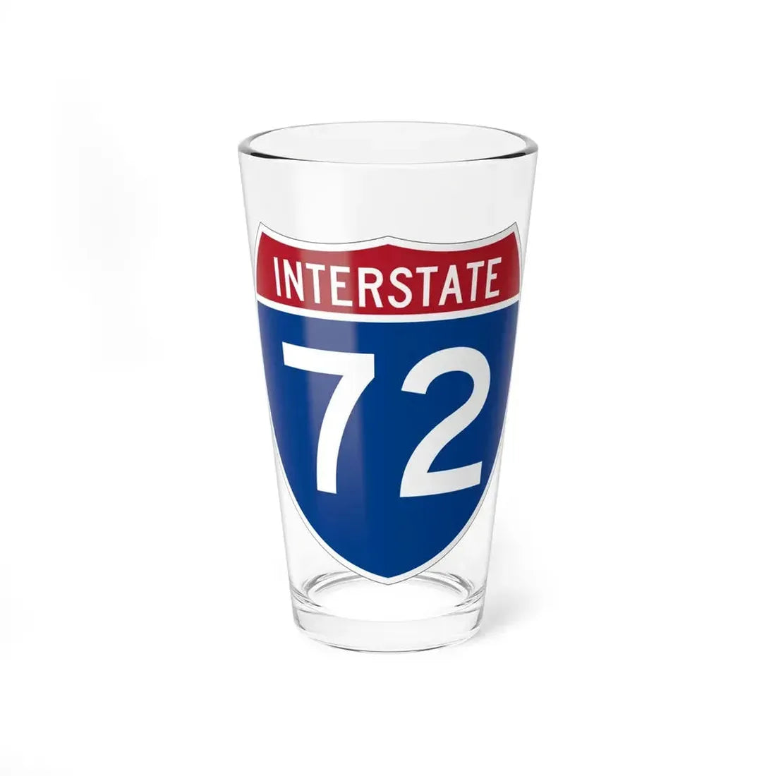 Interstate 72 (U.S. Highways) Pint Glass 16oz 16oz - Go Mug Yourself