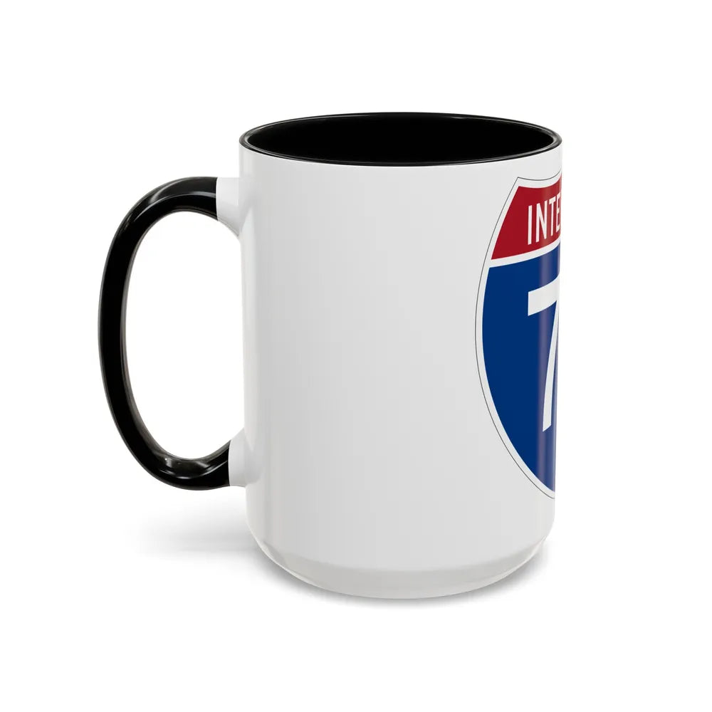 Interstate 73 (U.S. Highways) Accent Coffee Mug-Go Mug Yourself