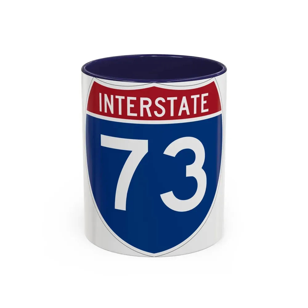 Interstate 73 (U.S. Highways) Accent Coffee Mug - Go Mug Yourself