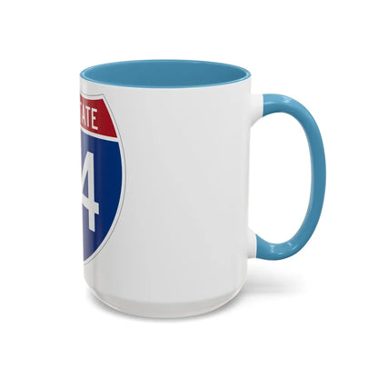 Interstate 74 (U.S. Highways) Accent Coffee Mug-Go Mug Yourself