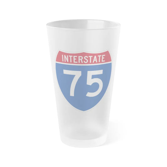 Interstate 75 (U.S. Highways) Frosted Pint Glass 16oz-16oz-Frosted-Go Mug Yourself