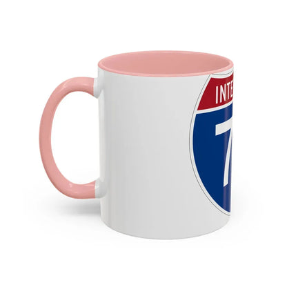 Interstate 76 Colorado Nebraska (U.S. Highways) Accent Coffee Mug - Go Mug Yourself