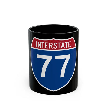 Interstate 77 (U.S. Highways) Black Coffee Mug-11oz-Go Mug Yourself