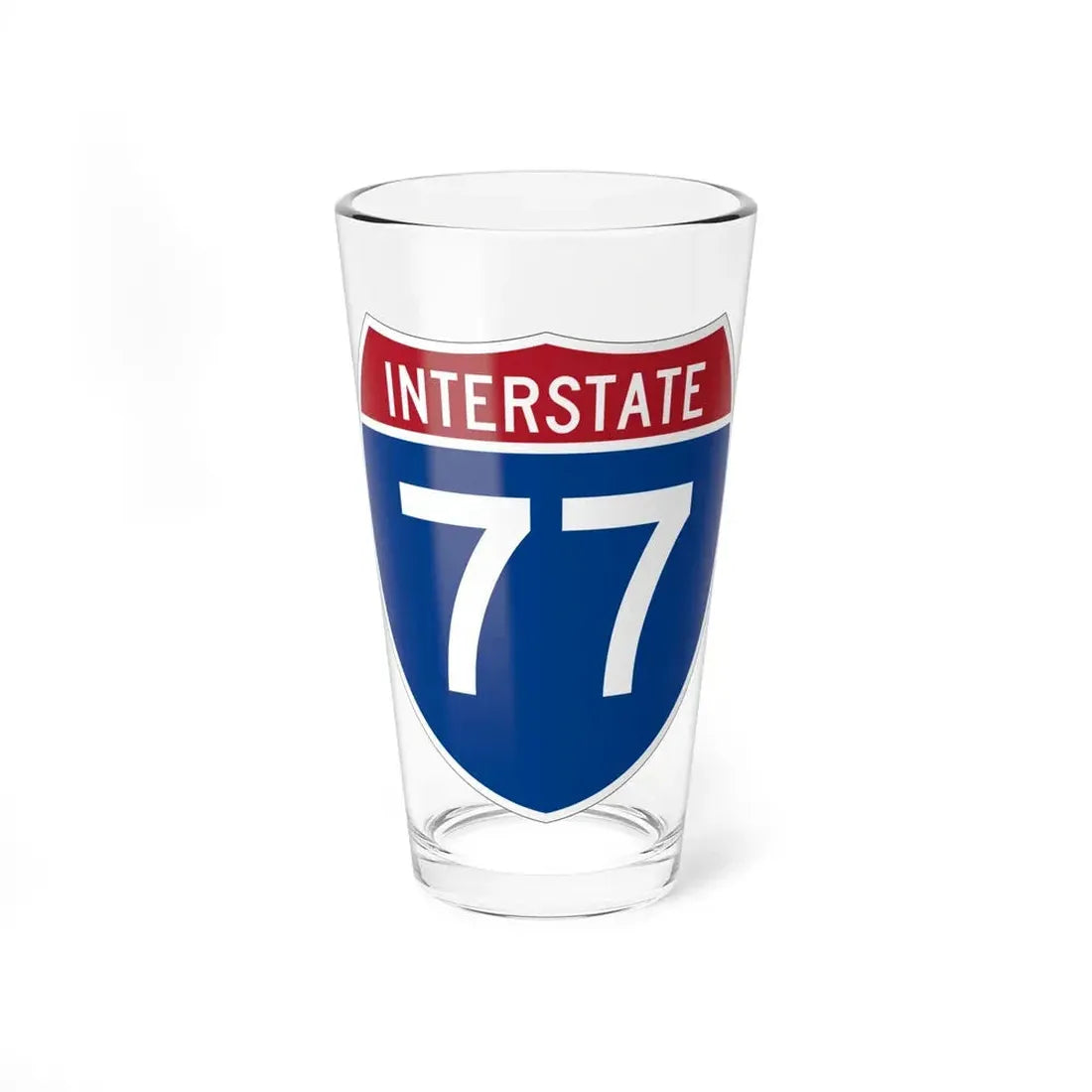 Interstate 77 (U.S. Highways) Pint Glass 16oz 16oz - Go Mug Yourself