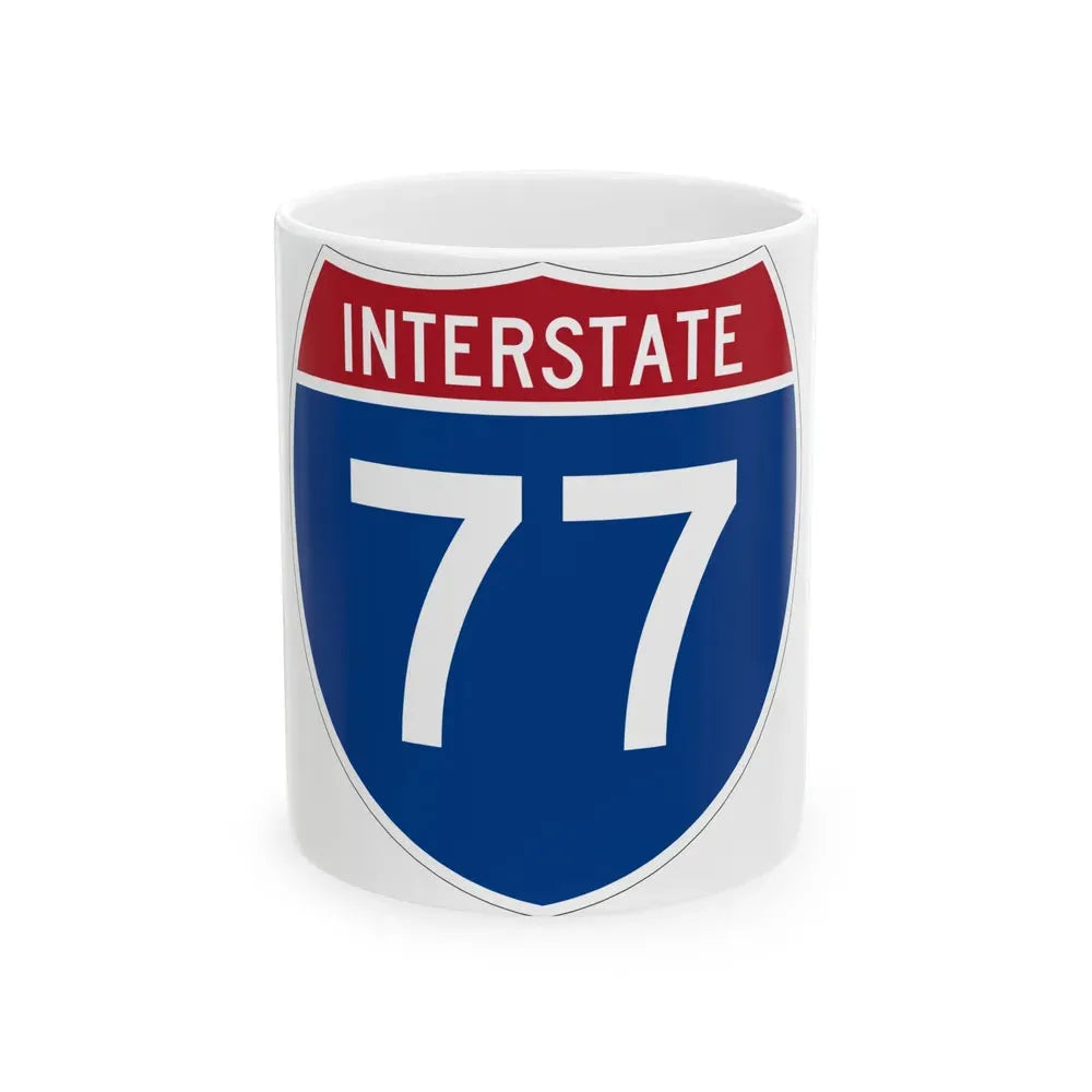 Interstate 77 (U.S. Highways) White Coffee Mug 11oz - Go Mug Yourself