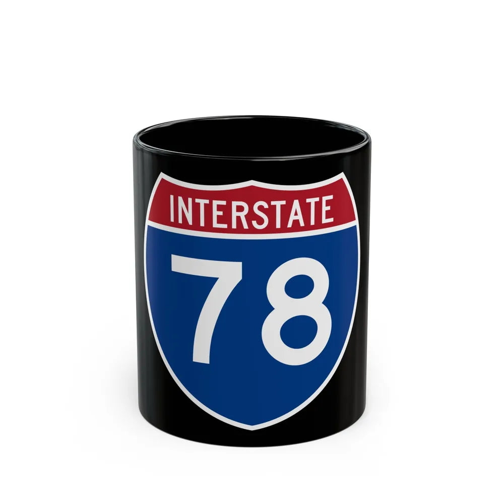 Interstate 78 (U.S. Highways) Black Coffee Mug-11oz-Go Mug Yourself