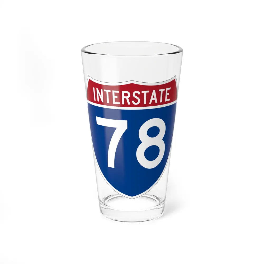 Interstate 78 (U.S. Highways) Pint Glass 16oz-16oz-Go Mug Yourself