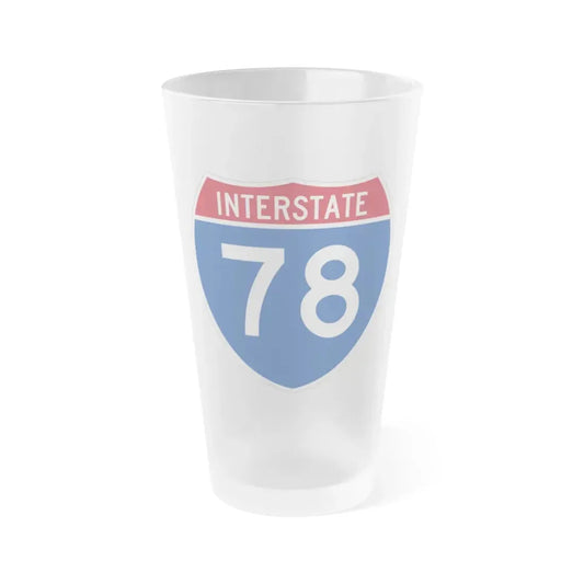 Interstate 78 (U.S. Highways) Frosted Pint Glass 16oz 16oz Frosted - Go Mug Yourself