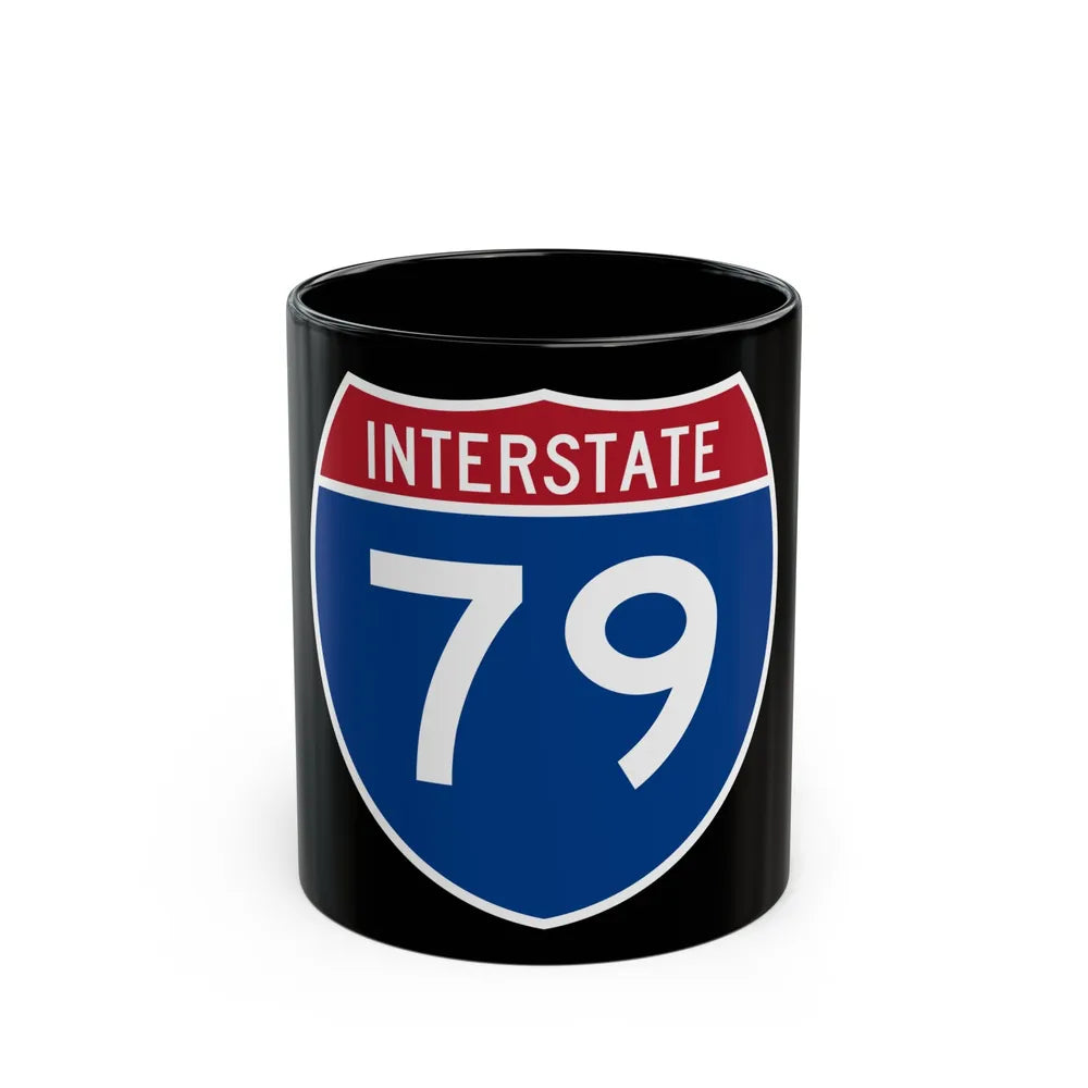 Interstate 79 (U.S. Highways) Black Coffee Mug-11oz-Go Mug Yourself