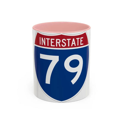 Interstate 79 (U.S. Highways) Accent Coffee Mug 11oz Pink - Go Mug Yourself