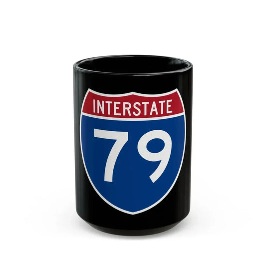 Interstate 79 (U.S. Highways) Black Coffee Mug 15oz - Go Mug Yourself