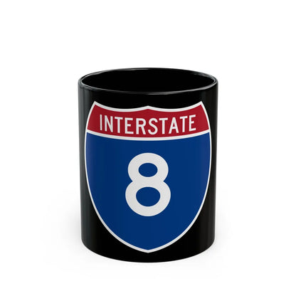 Interstate 8 (U.S. Highways) Black Coffee Mug-11oz-Go Mug Yourself