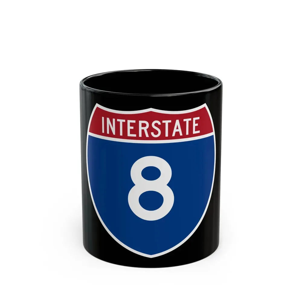 Interstate 8 (U.S. Highways) Black Coffee Mug 11oz - Go Mug Yourself