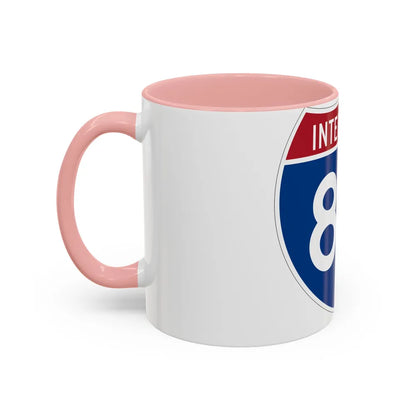 Interstate 80 (U.S. Highways) Accent Coffee Mug-Go Mug Yourself