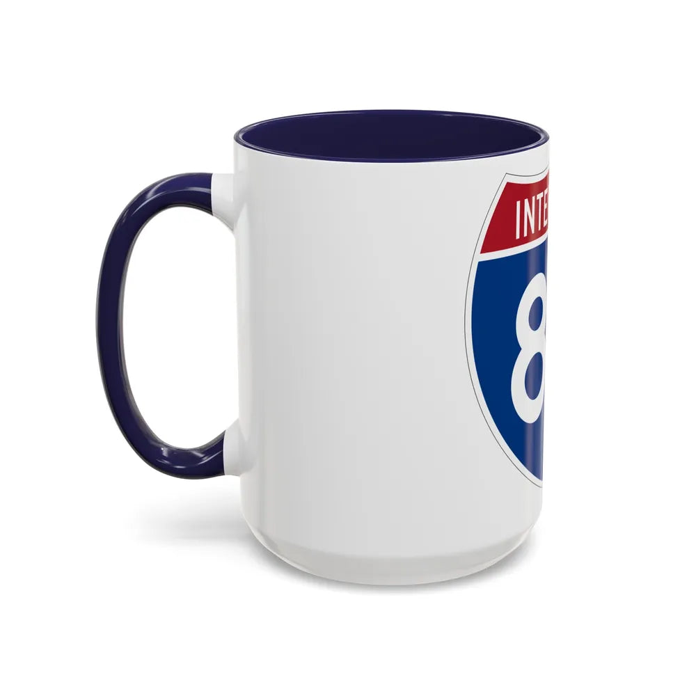 Interstate 80 (U.S. Highways) Accent Coffee Mug-Go Mug Yourself