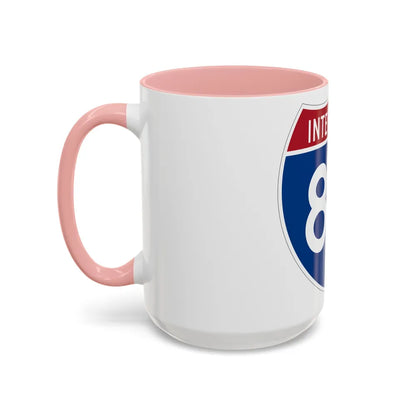 Interstate 80 (U.S. Highways) Accent Coffee Mug-Go Mug Yourself