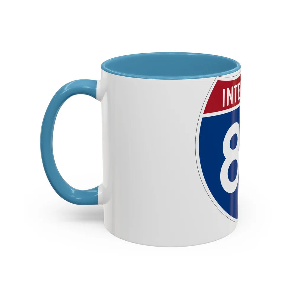 Interstate 80 (U.S. Highways) Accent Coffee Mug-Go Mug Yourself