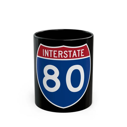 Interstate 80 (U.S. Highways) Black Coffee Mug 11oz - Go Mug Yourself