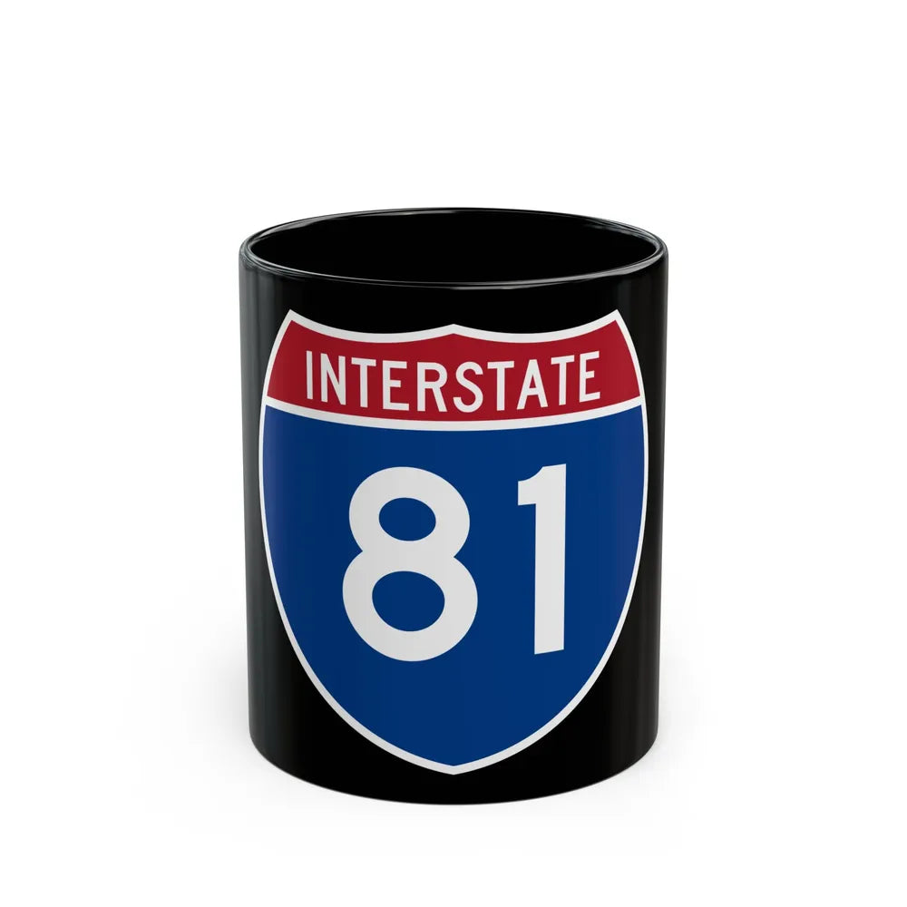 Interstate 81 (U.S. Highways) Black Coffee Mug-11oz-Go Mug Yourself