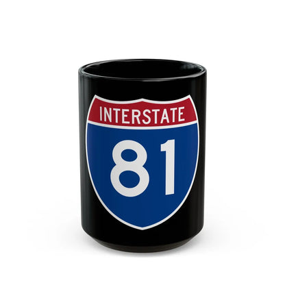 Interstate 81 (U.S. Highways) Black Coffee Mug-15oz-Go Mug Yourself