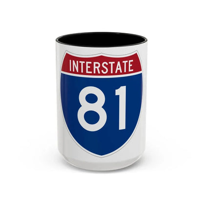 Interstate 81 (U.S. Highways) Accent Coffee Mug 15oz Black - Go Mug Yourself