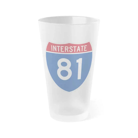 Interstate 81 (U.S. Highways) Frosted Pint Glass 16oz 16oz Frosted - Go Mug Yourself