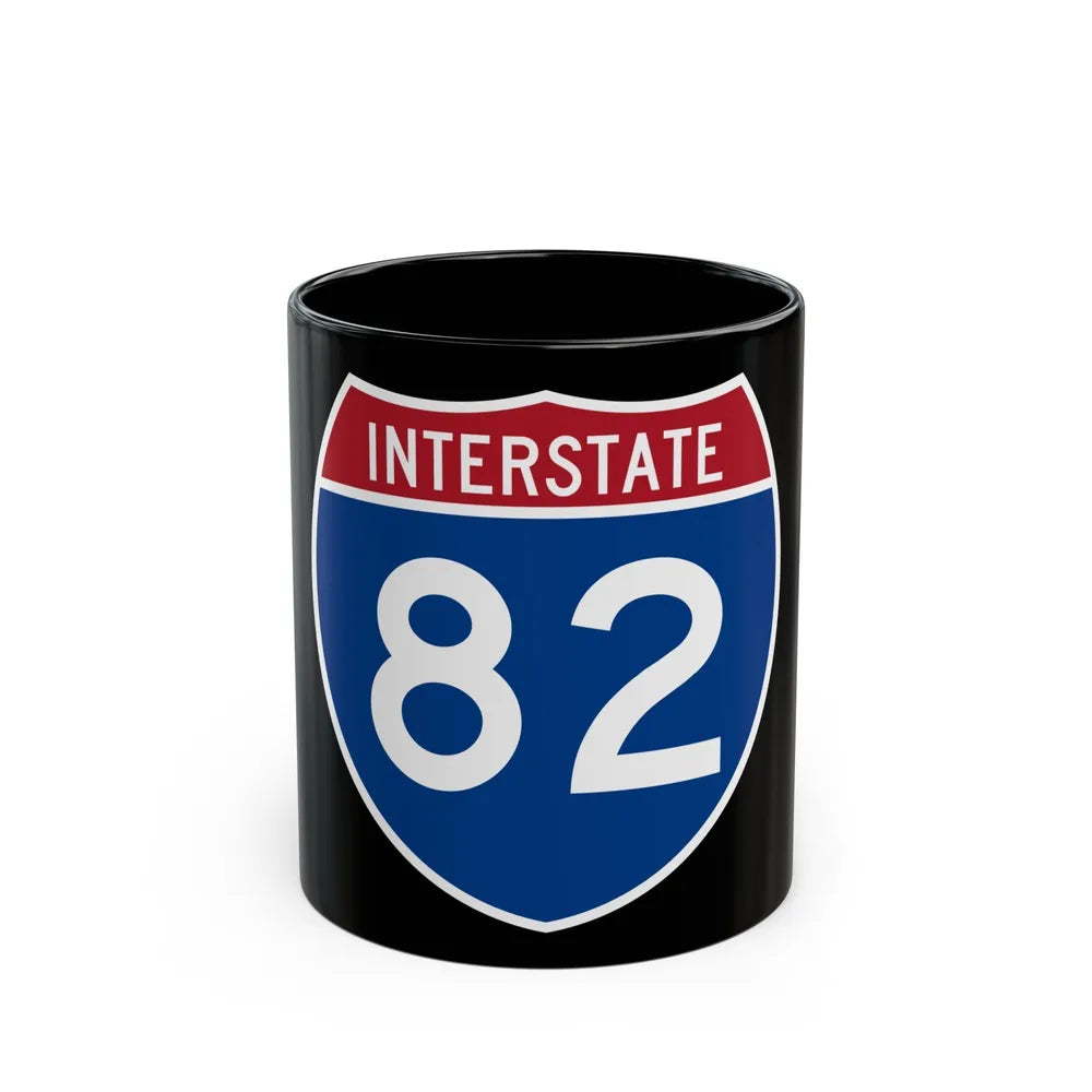 Interstate 82 (U.S. Highways) Black Coffee Mug-11oz-Go Mug Yourself