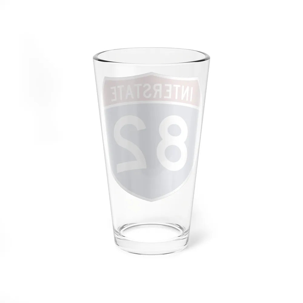 Interstate 82 (U.S. Highways) Pint Glass 16oz-Go Mug Yourself