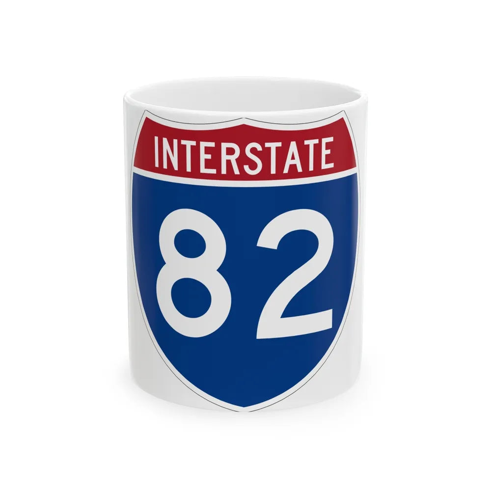 Interstate 82 (U.S. Highways) White Coffee Mug-11oz-Go Mug Yourself