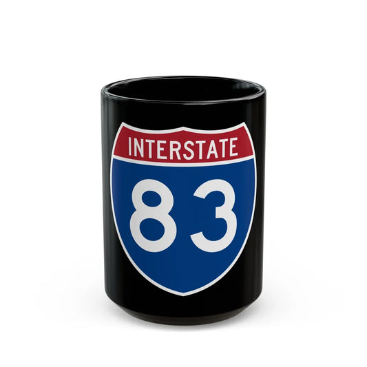 Interstate 83 (U.S. Highways) Black Coffee Mug-15oz-Go Mug Yourself