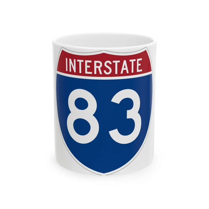 Interstate 83 (U.S. Highways) White Coffee Mug-11oz-Go Mug Yourself