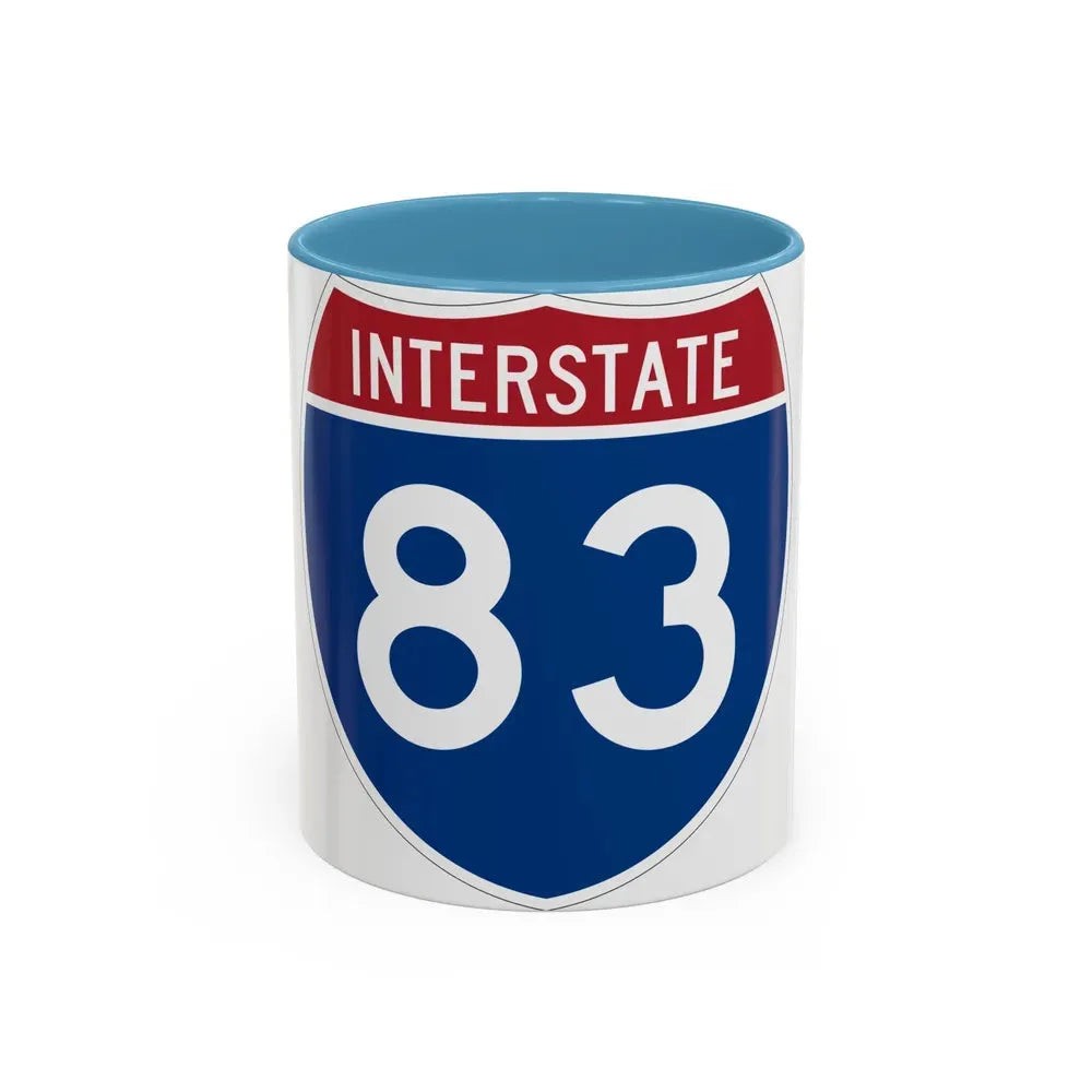 Interstate 83 (U.S. Highways) Accent Coffee Mug 11oz Light Blue - Go Mug Yourself