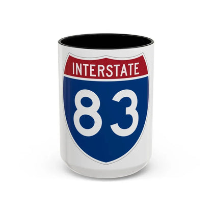 Interstate 83 (U.S. Highways) Accent Coffee Mug 15oz Black - Go Mug Yourself