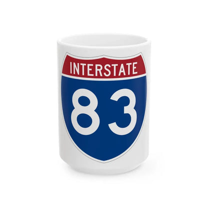 Interstate 83 (U.S. Highways) White Coffee Mug 15oz - Go Mug Yourself
