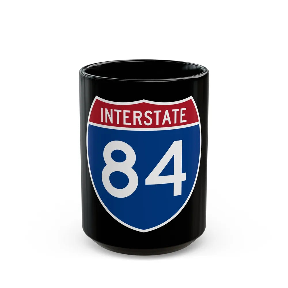 Interstate 84 Oregon Utah (U.S. Highways) Black Coffee Mug-15oz-Go Mug Yourself