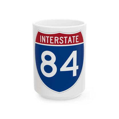 Interstate 84 Oregon Utah (U.S. Highways) White Coffee Mug-15oz-Go Mug Yourself