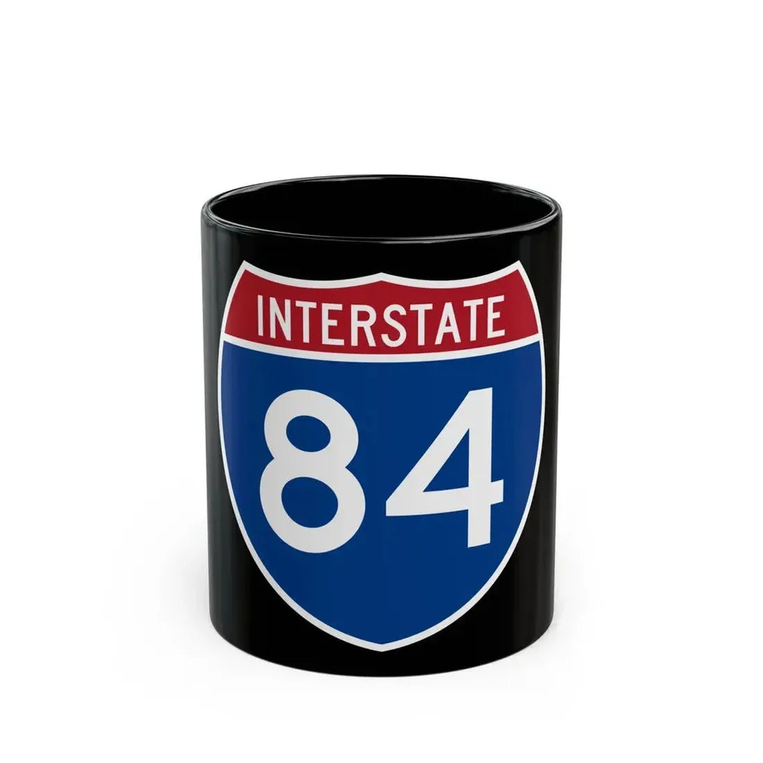 Interstate 84 Oregon Utah (U.S. Highways) Black Coffee Mug 11oz - Go Mug Yourself