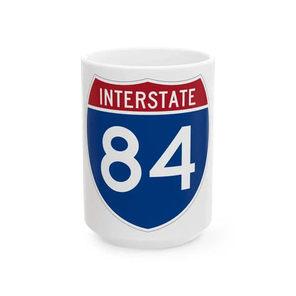 Interstate 84 Oregon Utah (U.S. Highways) White Coffee Mug 15oz - Go Mug Yourself