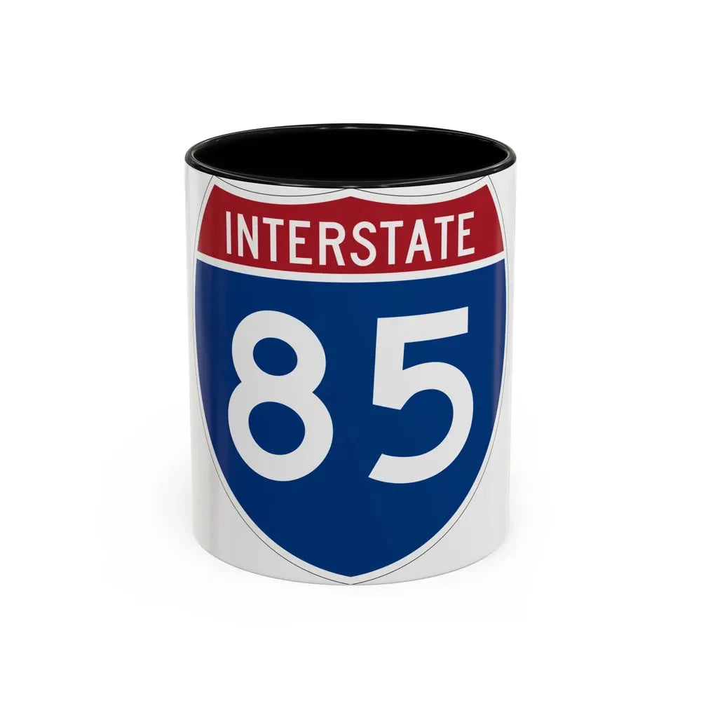 Interstate 85 (U.S. Highways) Accent Coffee Mug 11oz Black - Go Mug Yourself